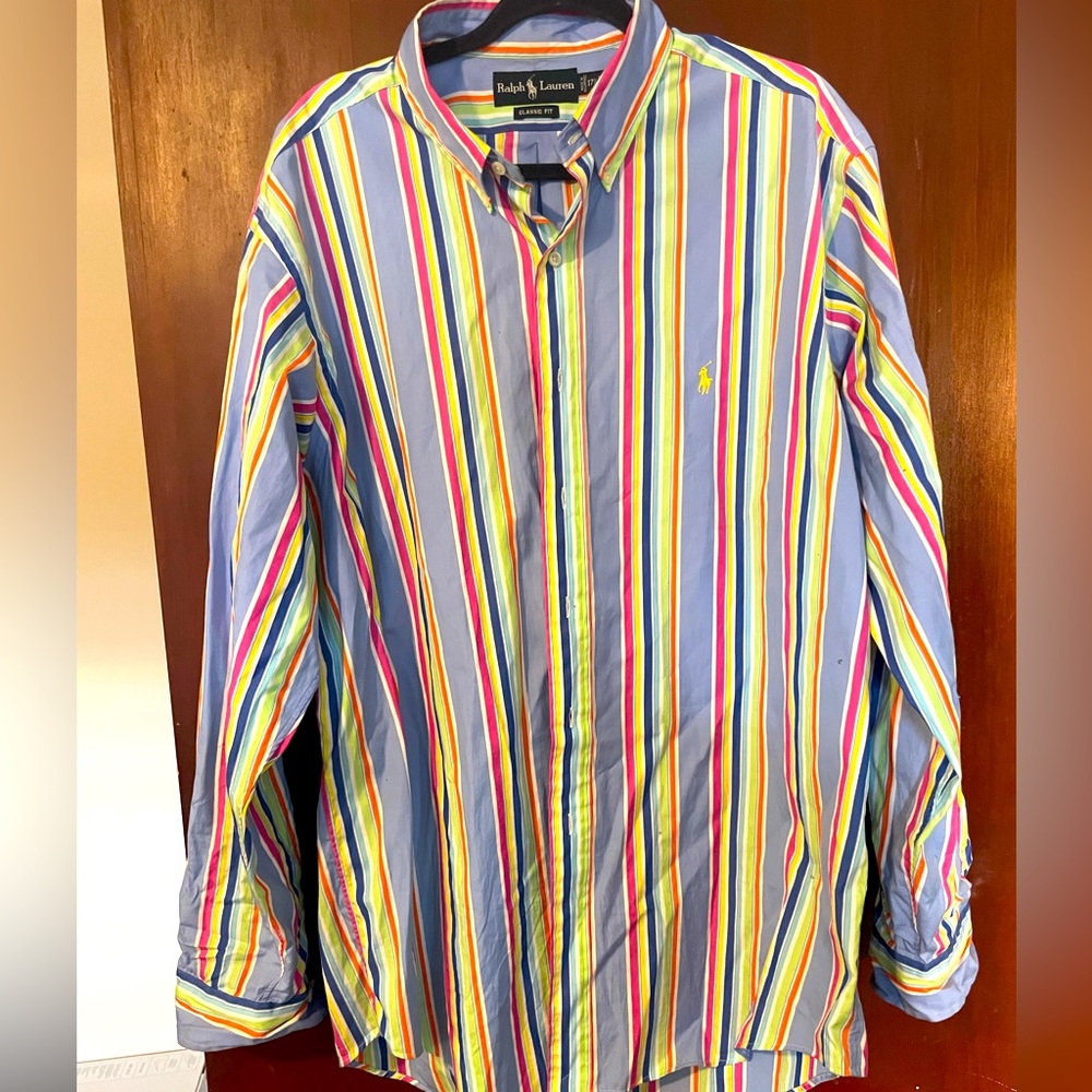 Ralph Lauren Classic Fit Striped Button-Down Shirt